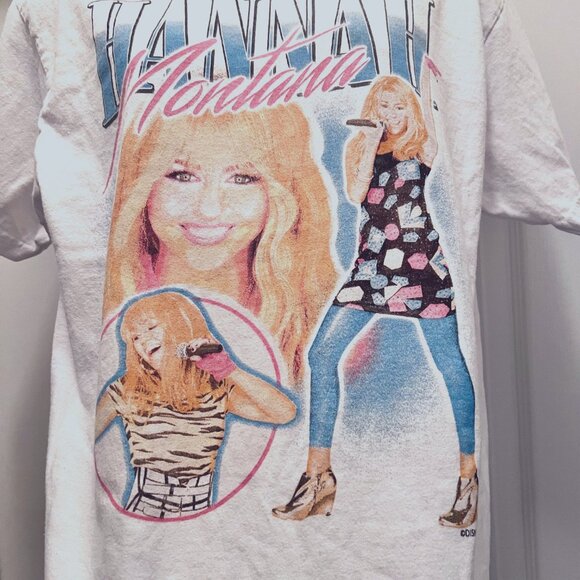 Hanna Montana-Miley Cyrus Vintage T Shirt-Disney Channel-Music-Multi Color-Med - Picture 5 of 9